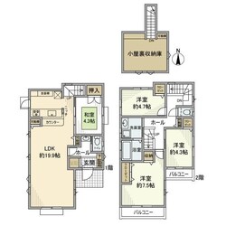 上水本町戸建の物件間取画像